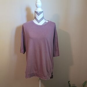 Elegant Mauve Long Sleeve Women's Top